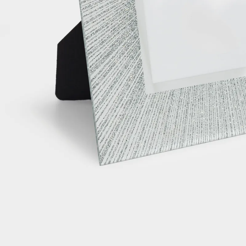 Photo frame, 17x22 cm, glass, Silver stripes, Actress, image-2
