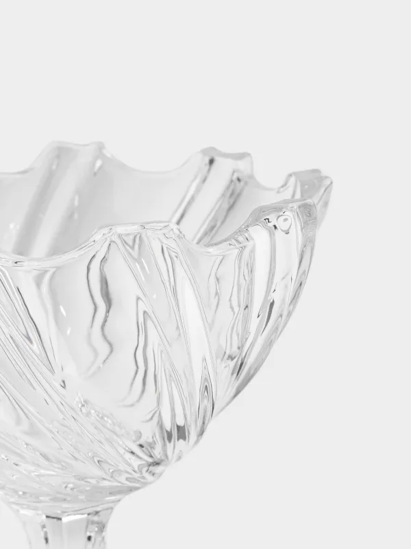 Candy bowl, 14x23 cm, 480 ml, on a leg, with a lid, glass R, Torsido, image-4