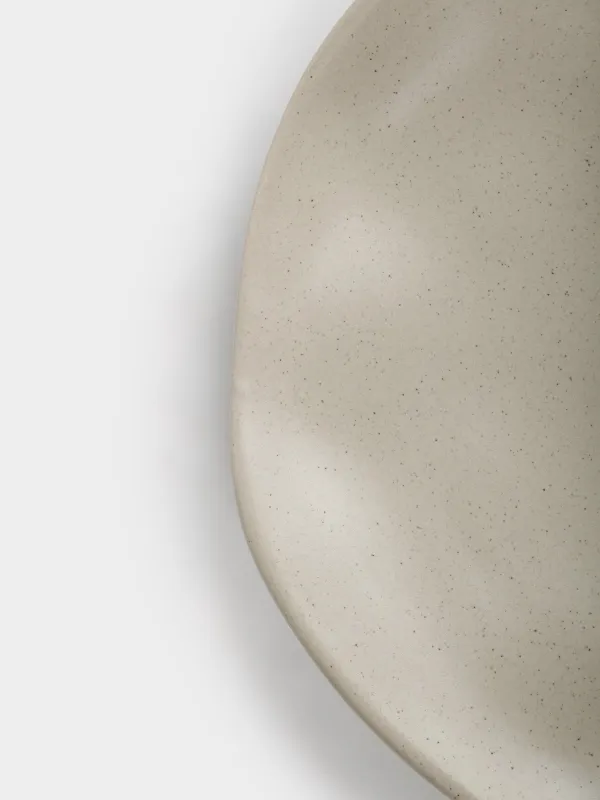 Snack plate, 23 cm, ceramic, beige, Crumpled effect, Crumple creme, image-5