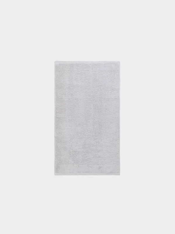Towel, 50x90 cm, cotton, light grey, Terry cotton, image-1