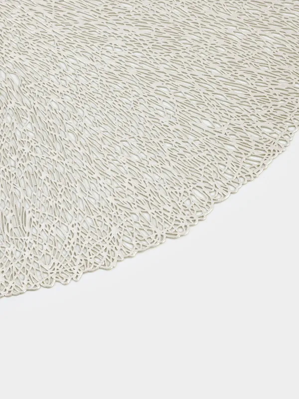 Napkin for appliances, 38 cm, PVC, round, golden, Azhur, image-2