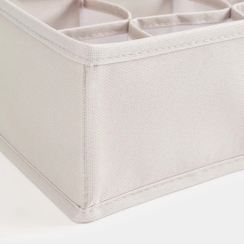 Organizer-divider for drawers, 33x16 cm, 8 compartments, Oxford, gray, Pedant, image-1