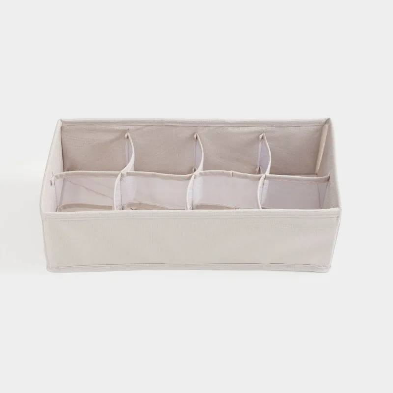 Organizer-divider for drawers, 33x16 cm, 8 compartments, Oxford, gray, Pedant, image-3