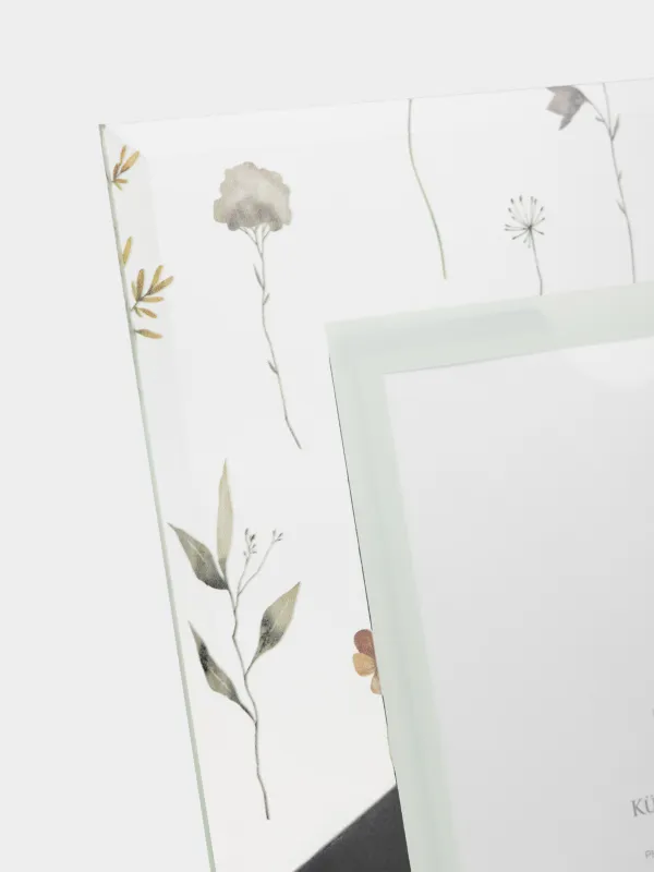 Photo frame, 17x23 cm, glass, Flowers, Sheer, image-4