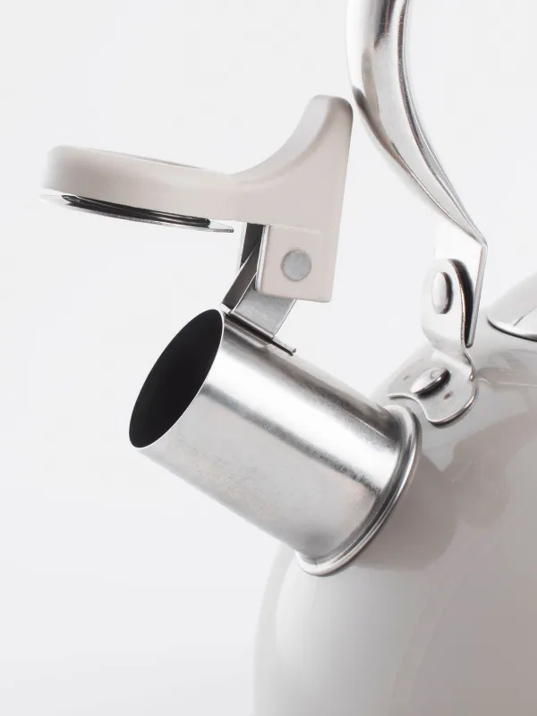 Teapot, 2.7 L, with whistle, steel, grey, Whistle, image-2