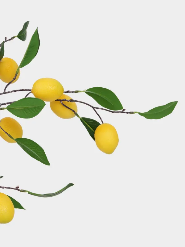 Decorative branch, 95 cm, material, Lemon, Fruit decor, image-3