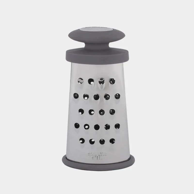 Grater, 15 cm, two-sided, steel / plastic, grey, Thin