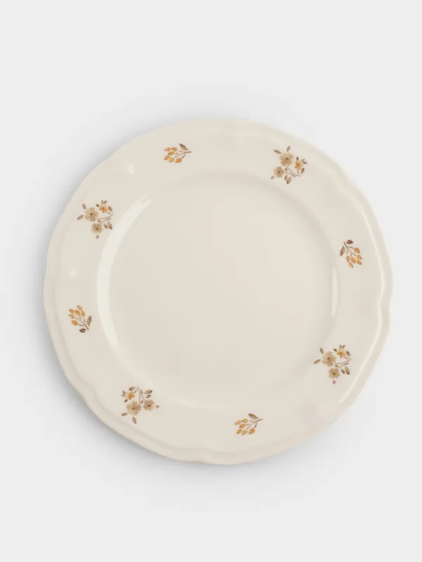 Dinner set, 6 persons, 18 items, porcelain N, white, Vintage flowers, La flore, image-3