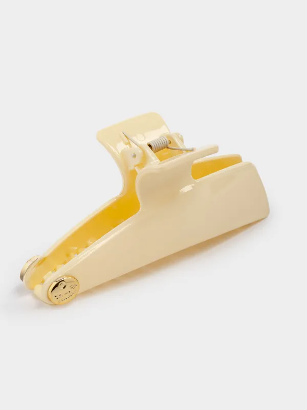 Hair clip, 12 cm, Acrylic / metal, color, Crab, Hair basic, image-1