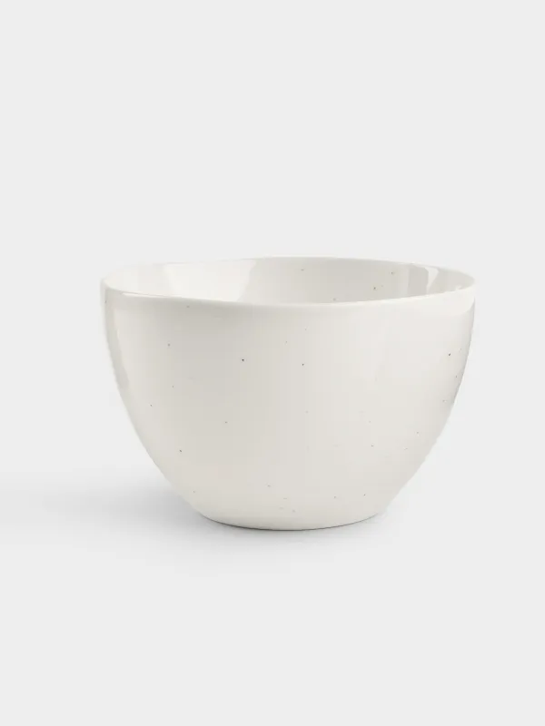 Dining set, 6 pers, 18 pr, porcelain N, milk, Dots, Boho, image-3