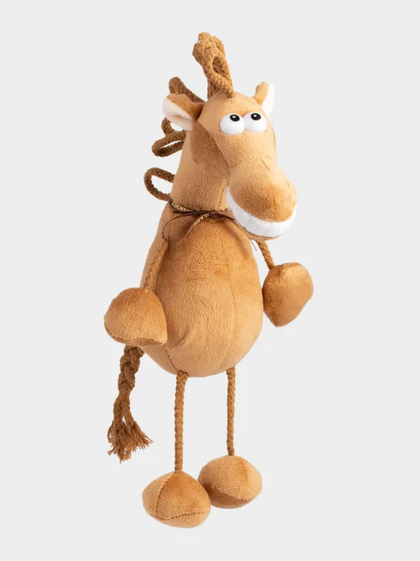 Toy, 30 cm, soft, polyester, brown, Horse, Horse toy, image-0
