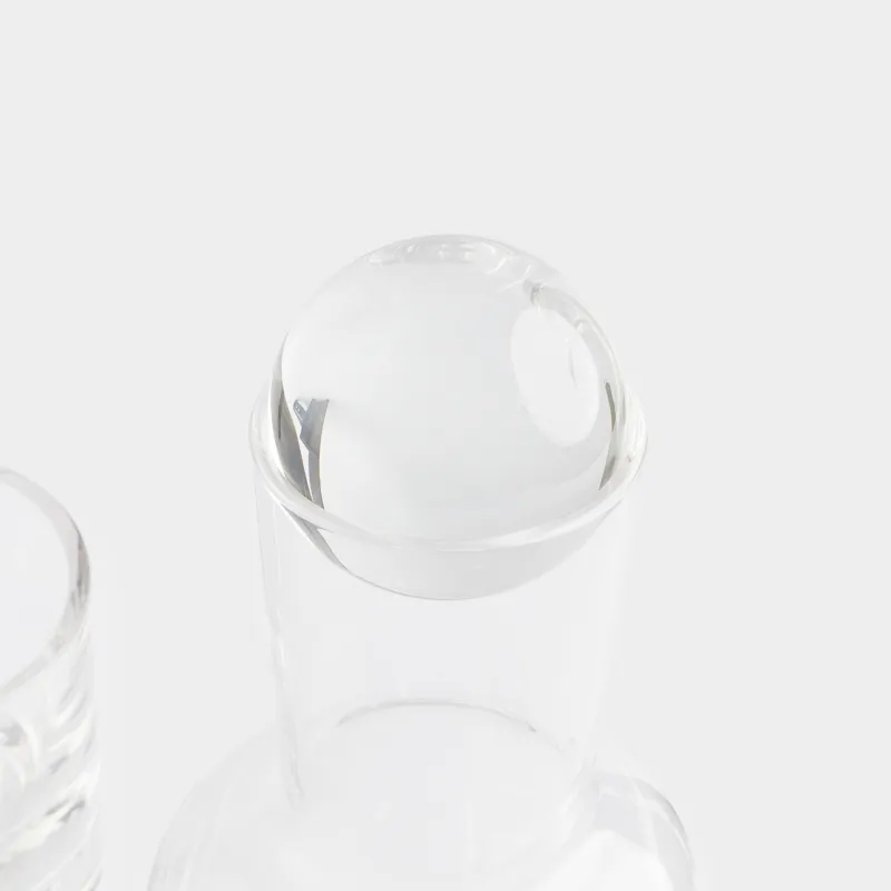 Drink set, 2 pers, 3 items, decanter / glasses, Glass, Bubble, Dew, image-4