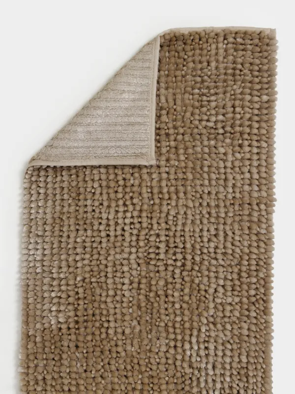 Mat, 50x80 cm, anti-slip, polyester, beige, Fluff, image-5