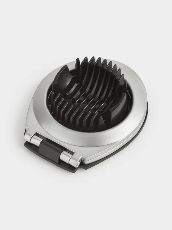 Egg slicer, 11 cm, 2 in 1, metal / plastic, silver-black, Start, image-7