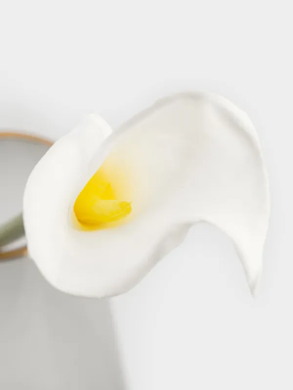 Artificial flower, 45 cm, polyurethane / PVC, White Calla, Flower garden, image-1