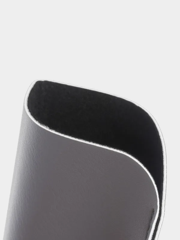 Eyeglass case, 18x8 cm, polyurethane, light grey, Memo, image-2