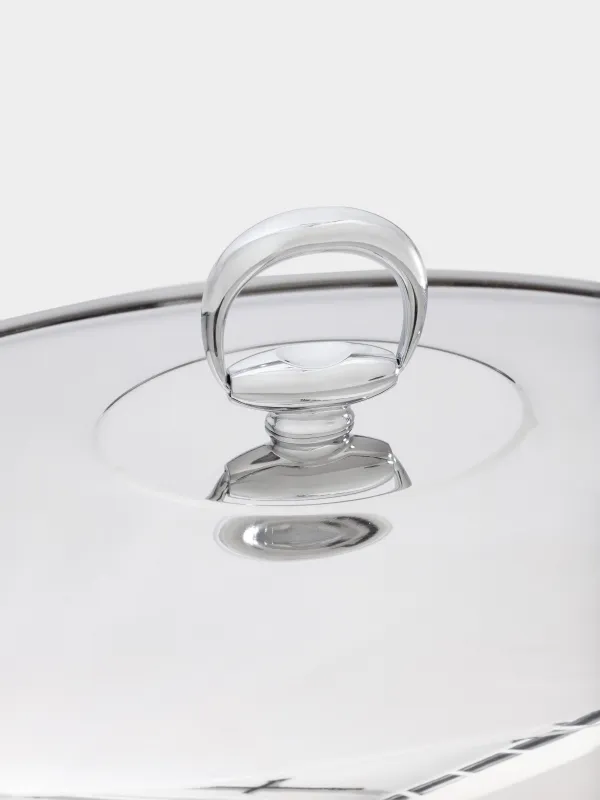 Heated dish, 42x25 cm, glass T / steel, oval, Acero, image-6