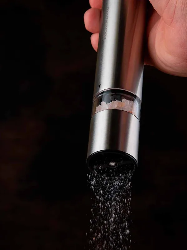 Spice mill, 19 cm, electric, steel, Classic, image-7