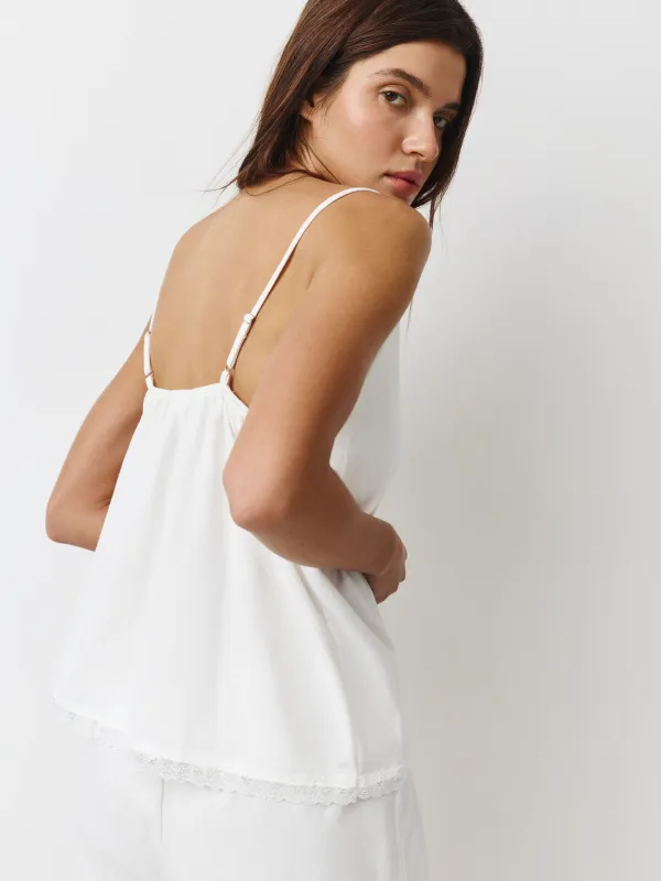 Women's top, homewear, size L, with straps, cotton, blue, Mirandea, image-2