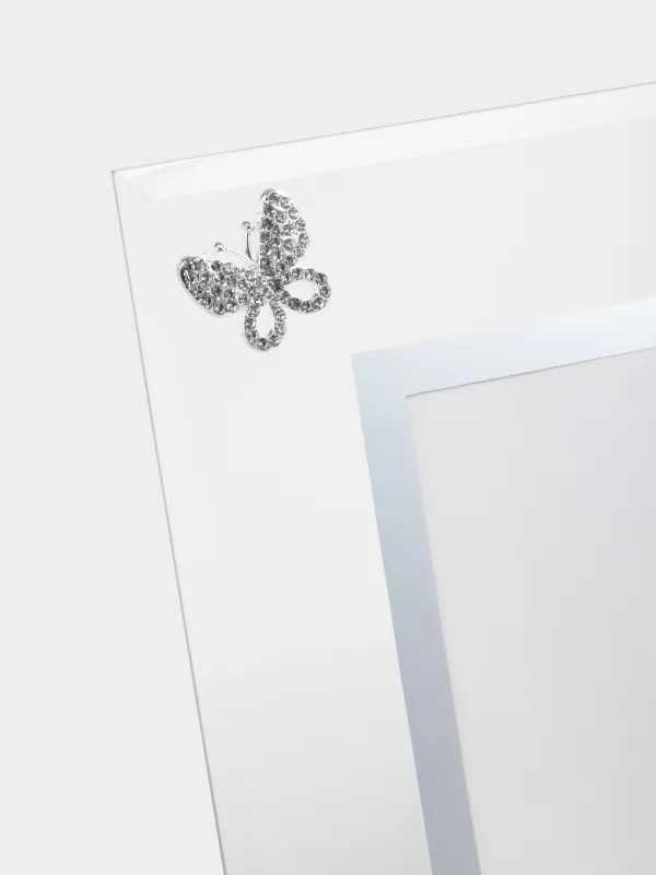 Photo frame, 23x18 cm, glass, Butterflies, Sheer, image-1