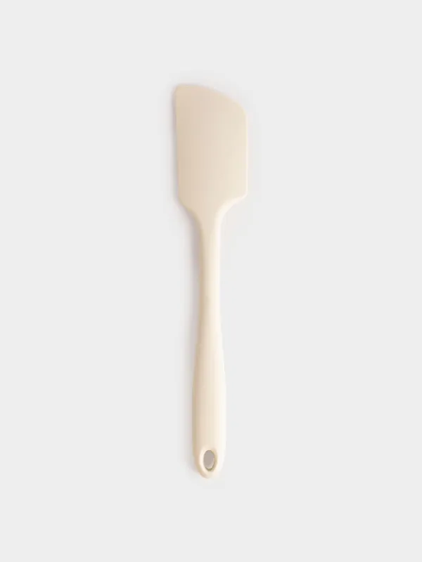 Spatula, 31 cm, silicone / steel, milk-gold, Christmas tree, Christmas traditions, image-1