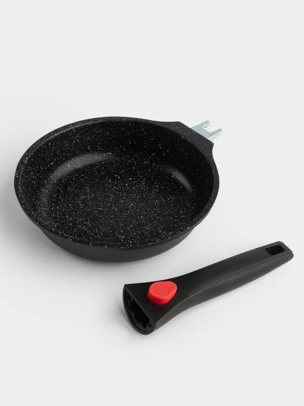 Frying pan, 20 cm, removable handle, coated, aluminum, Solution Red 2, image-9