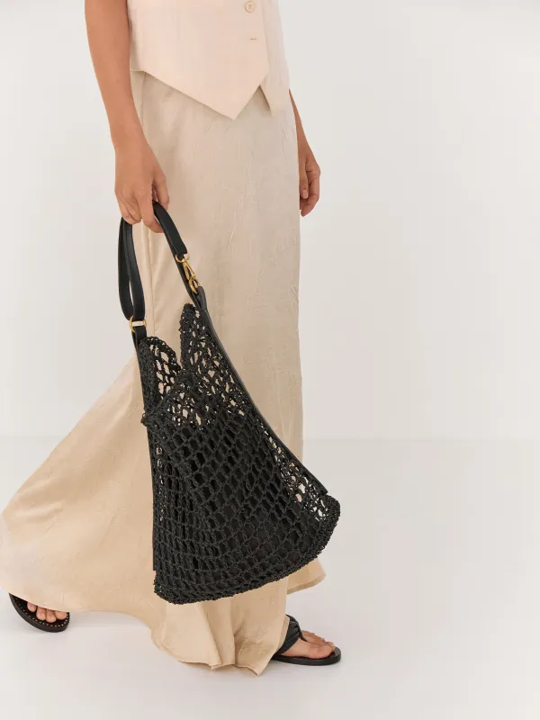 Women's skirt, maxi, size S, polyester, gold, Rosalinda, image-4