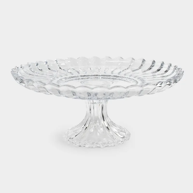 Dish on a leg, 30x13 cm, glass R, Alpine