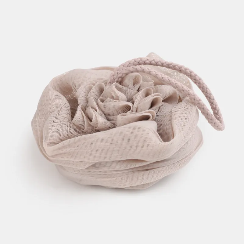 Body washcloth, 13 cm, polyethylene, beige, Bow, Showy, image-2