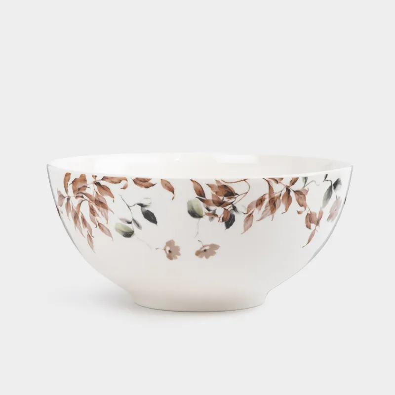 Salad bowl, 16x7 cm, 700 ml, porcelain N, Autumn flowers, Refined floral