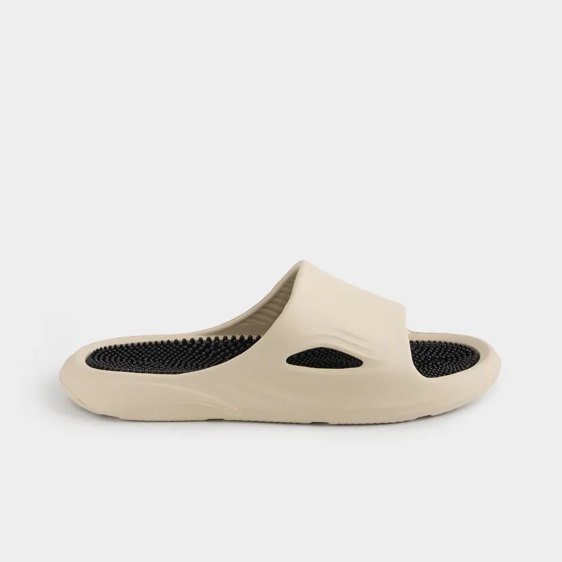 Women's slippers, size 38-39, EVA, milky black, Bouncy