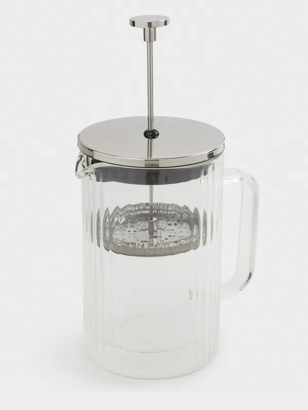French press, 800 ml, glass B, Air ribby, image-1