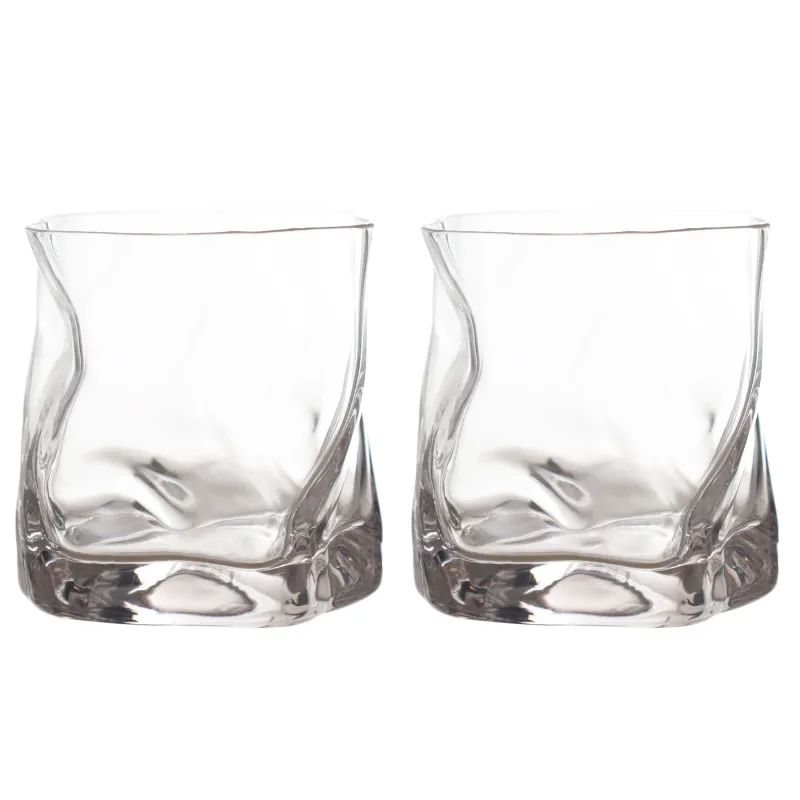 Drinking glass, 8 cm, 245 ml, 2 pcs, glass, Slalom, image-0