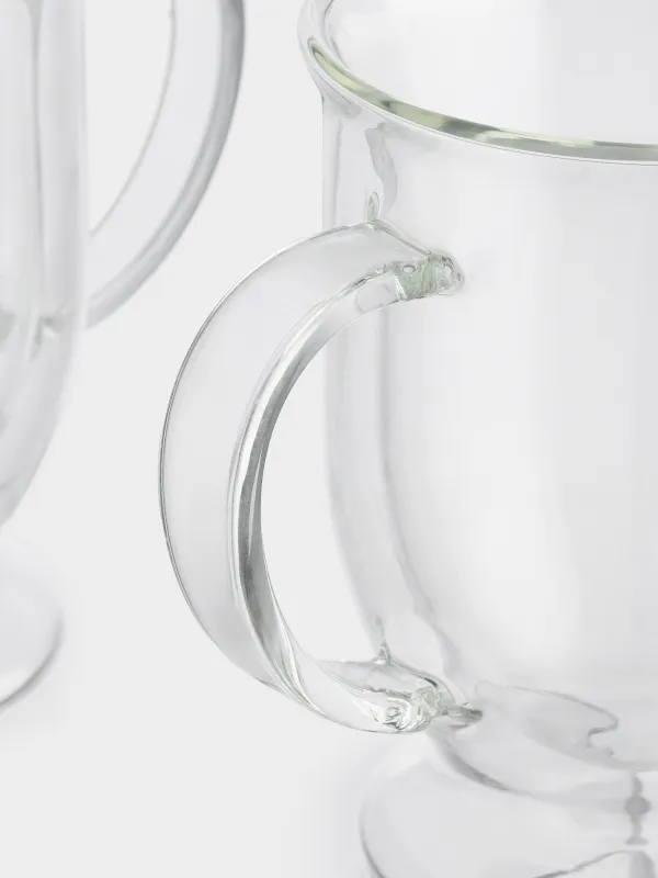 Mug, 350 ml, 2 pcs, on a leg, glass B, Air, image-4