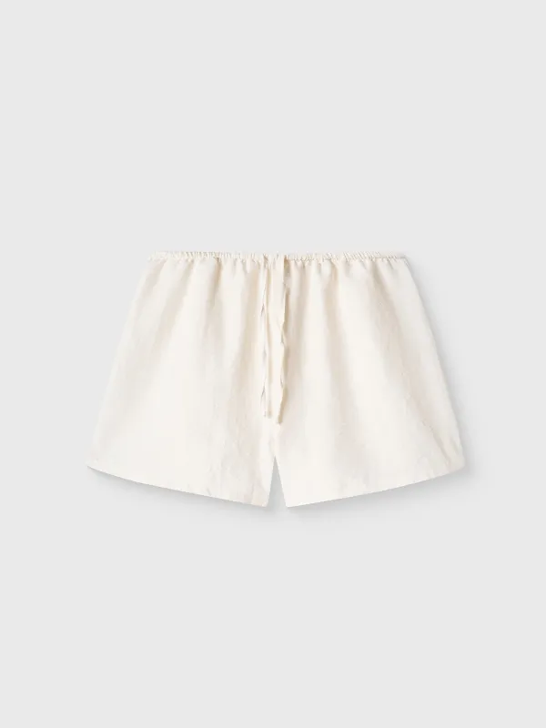 Women's shorts, homewear, size L, polyester, milky, Marlla, image-4