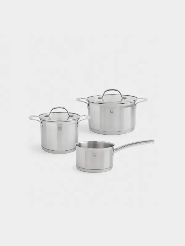 Dinnerware Set, 3 Pieces, small, Silver Stone, image-0