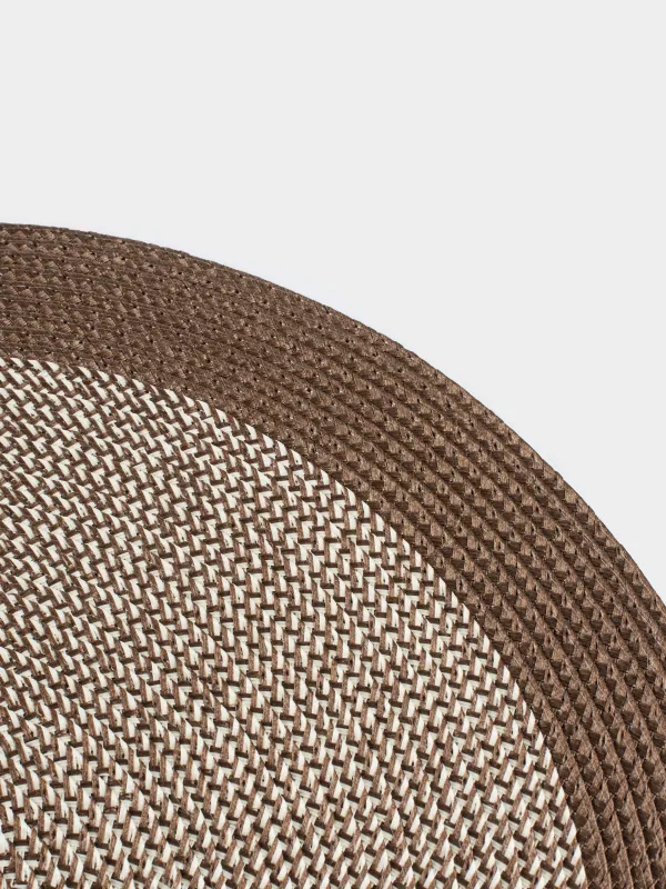 Placemat, 38 cm, polypropylene, round, beige-brown, Circle, image-4