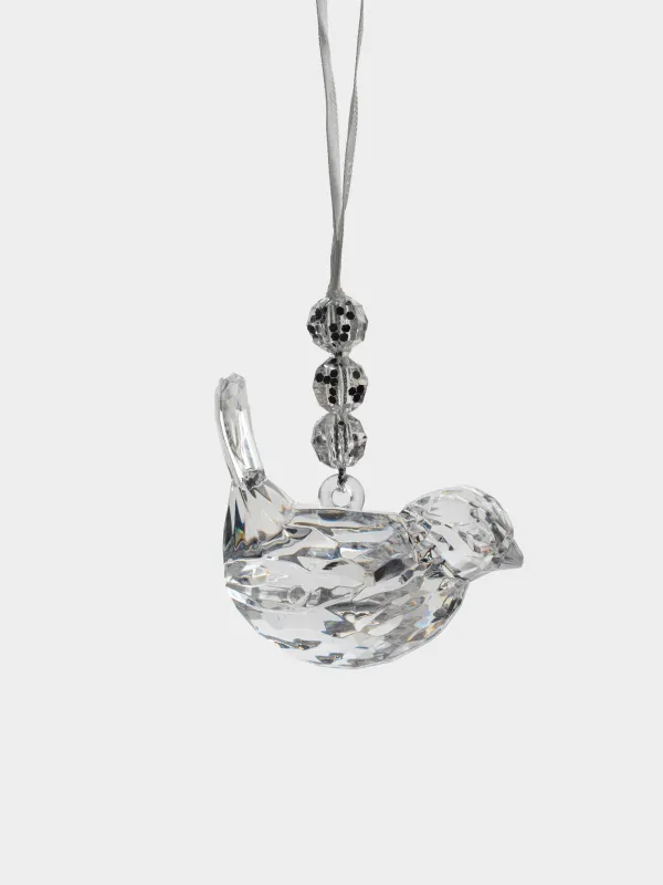 Christmas tree toy, 6 cm, acrylic, Bird, Figure crystal, image-1