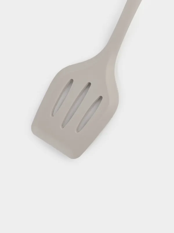 Spatula, 31 cm, with slits, silicone / nylon, beige, Benefit, image-3