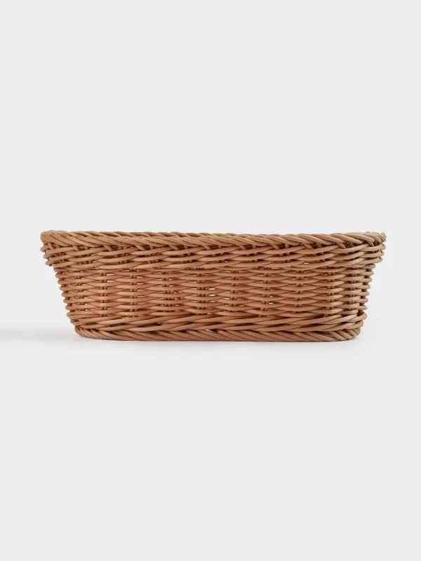 Bread basket, 29x17 cm, rattan, oval, brown, Twig, image-3