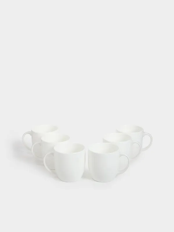 Mug, 370 ml, 6 pcs, porcelain F, white, Ideal white, image-3