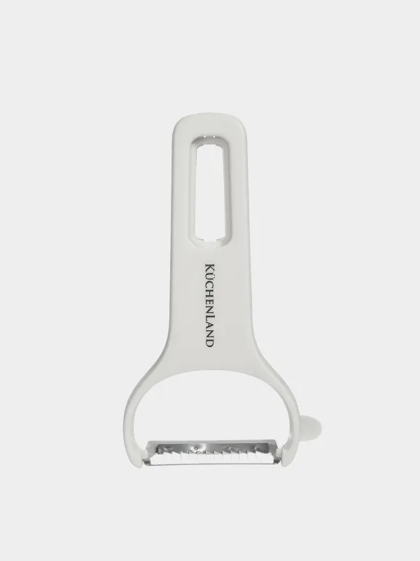 Vegetable peeler set, 3 pcs, Steel / plastic, Cream, Shred, image-2