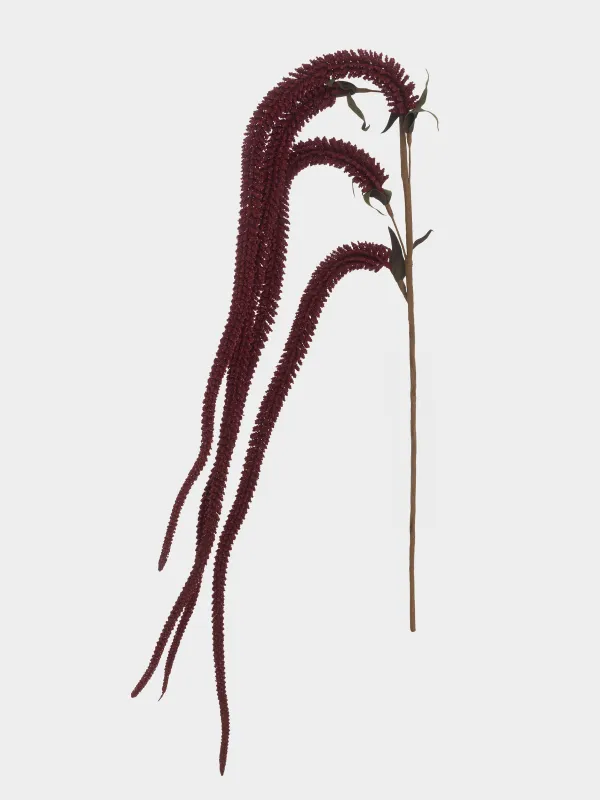 Decorative branch, 1,1 m, foam/plastic, Burgundy amaranth, Amarant decor, image-0