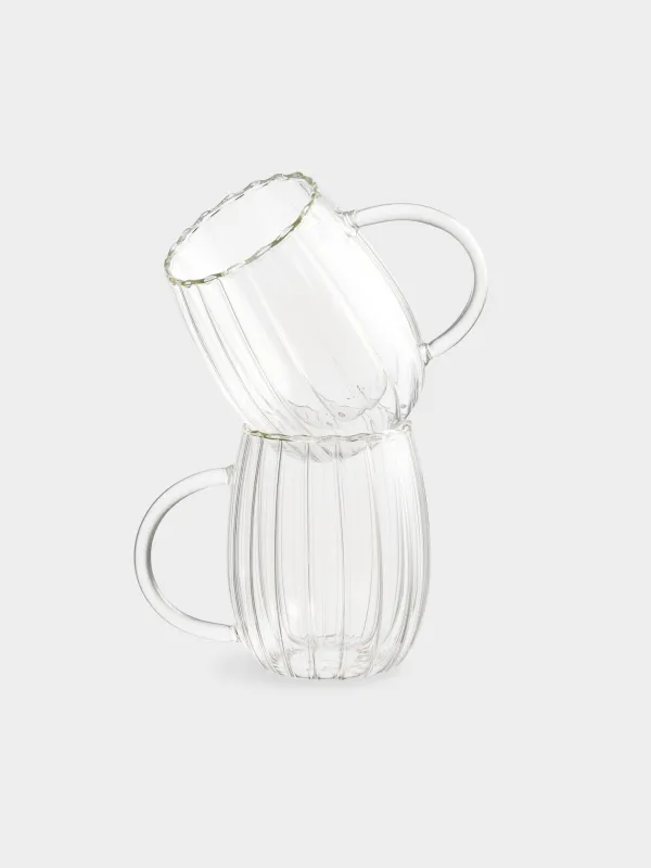 Mug, 400 ml, 2 pcs, glass B, mother of pearl, Air polar, image-0