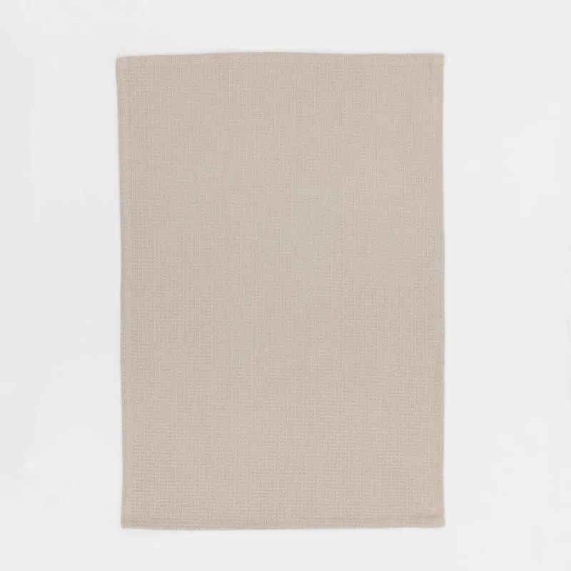 Kitchen towel, 40x60 cm, 3 pcs, cotton, menthol/brown / beige, Waffle, image-5