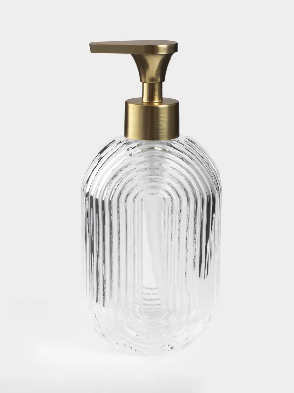 Liquid soap dispenser, 300 ml, glass / plastic, Benli, image-0