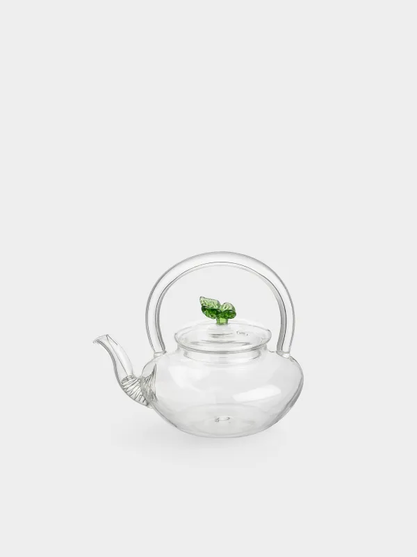 Teapot, 600 ml, glass B/steel, Butterfly, Butterfly, image-0
