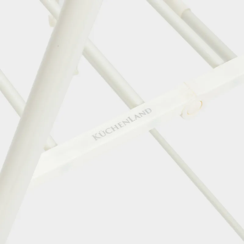 Floor-standing clothes dryer, 155x57 cm, folding, metal, beige, X-shape, Compact, image-2