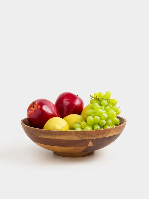 Fruit bowl, 26x8 cm, wood, Noble tree , image-6