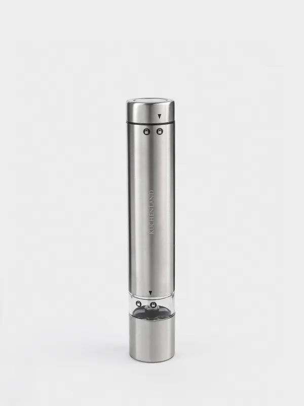 Spice mill, 19 cm, electric, steel, Classic, image-1